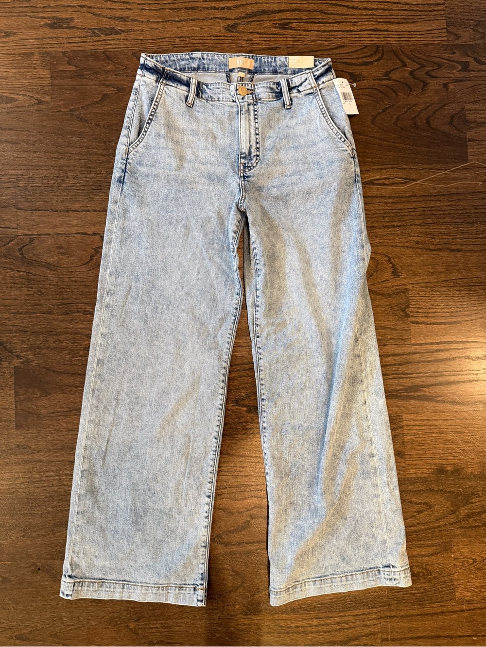 Kut from the Kloth Light Wash High Rise Wide Leg Jeans